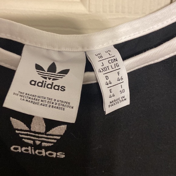 Black Adidas Crop Top - Picture 3 of 4